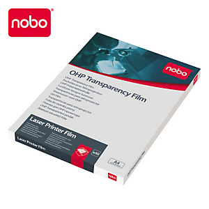 Nobo Lucido per stampanti laser, A4, 210 x 297 mm, Trasparente (confezione 50 fogli) Nobo Lucido per stampanti laser, A4, 210 x 297 mm, Trasparente (confezione 50 fogli)