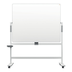 Nobo Pizarra blanca móvil Move & Meet, doble cara, superficie magnética de acero lacado, 1500 x 1200 mm Nobo Pizarra blanca móvil Move & Meet, doble cara, superficie magnética de acero lacado, 1500 x 1200 mm