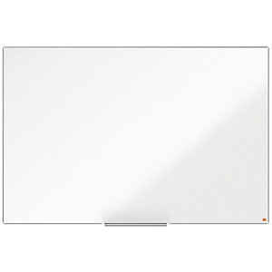 Nobo Tableau blanc laqué Nano Clean - Surface magnétique - Cadre Aluminium - L.150 x H.100 cm