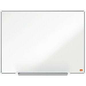 Nobo Tableau blanc laqué Nano Clean - Surface magnétique - Cadre Aluminium - L.90 x H.60 cm