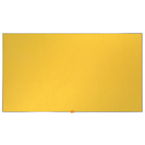 Nobo Tablón de fieltro, formato panorámico, marco de aluminio, 1229 x 698 mm, amarillo Nobo Tablón de fieltro, formato panorámico, marco de aluminio, 1229 x 698 mm, amarillo