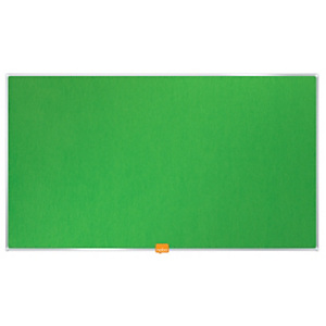 Nobo Tablón de fieltro, formato panorámico, marco de aluminio, 721 x 411 mm, verde Nobo Tablón de fieltro, formato panorámico, marco de aluminio, 721 x 411 mm, verde