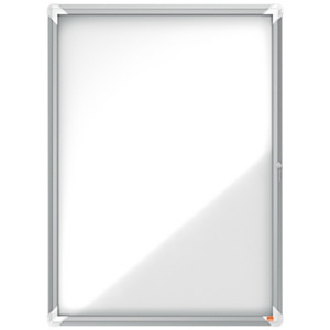 Nobo Vitrina de exterior con puerta batiente y fondo metálico 9 hojas A4 Nobo Vitrina de exterior con puerta batiente y fondo metálico 9 hojas A4