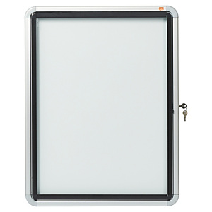 Nobo Vitrina de exterior con puerta batiente y fondo metálico 4 hojas A4 Nobo Vitrina de exterior con puerta batiente y fondo metálico 4 hojas A4