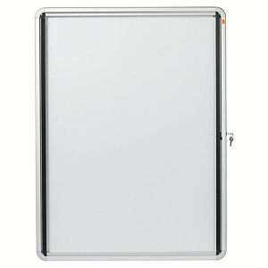 Nobo Vitrina de exterior con puerta batiente y fondo metálico 9 hojas A4 Nobo Vitrina de exterior con puerta batiente y fondo metálico 9 hojas A4