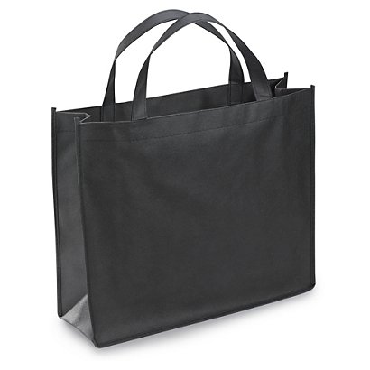 Non-woven polypropylene bag, black, 400 x 350 x 120mm, pack of 20