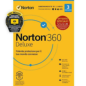 NORTON, Software box, Norton360 dlx 25gb 1u 3d 12m attach, 21429480