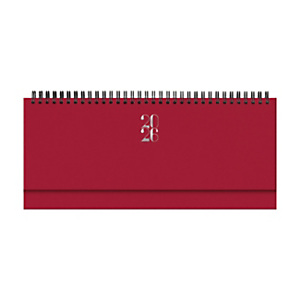NOTABENE Agenda planning da tavolo settimanale 2026 Linea Gommato, 29,8 x 10,5 cm, Rosso NOTABENE Agenda planning da tavolo settimanale 2026 Linea Gommato, 29,8 x 10,5 cm, Rosso