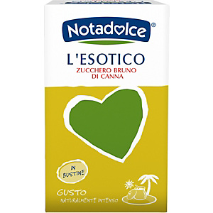 Notadolce L'Esotico Zucchero Bruno di Canna (confezione 150 bustine) Notadolce L'Esotico Zucchero Bruno di Canna (confezione 150 bustine)