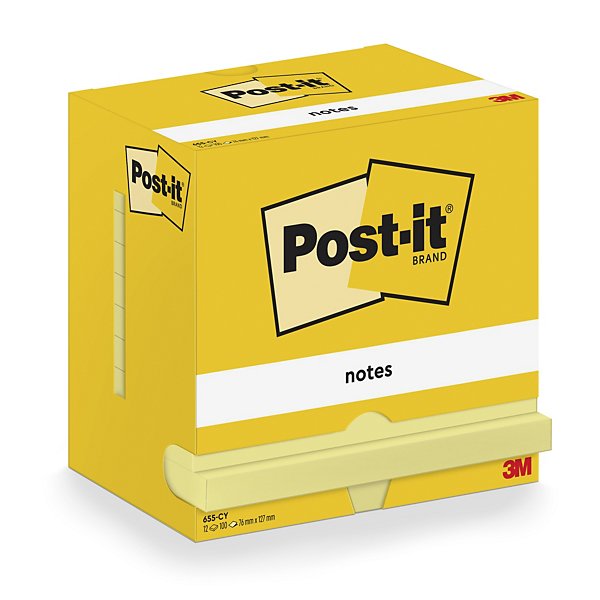 Notas reposicionables amarillas Post-it® - 4