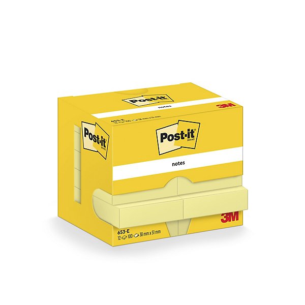 Notas reposicionables amarillas Post-it® - 5