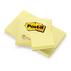 Notas reposicionables amarillas Post-it
