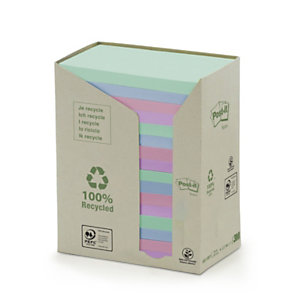 Notes couleurs 100 % recyclée Post-It