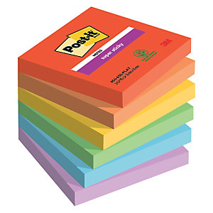 Notes repositionnables Collection Playful Post-it, 12 blocs 76 x 76 mm