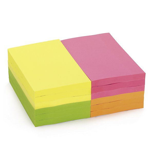 Notes repositionnables RAJA coloris assortis 76 x 127 mm 100 feuilles - 2