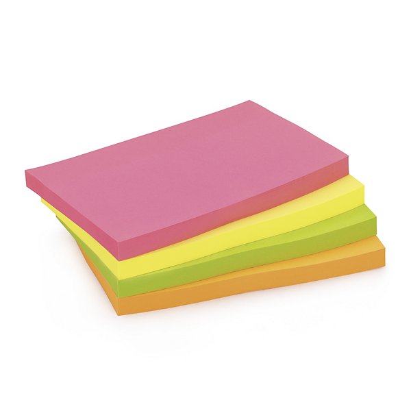 Notes repositionnables RAJA coloris assortis 76 x 127 mm 100 feuilles - 3