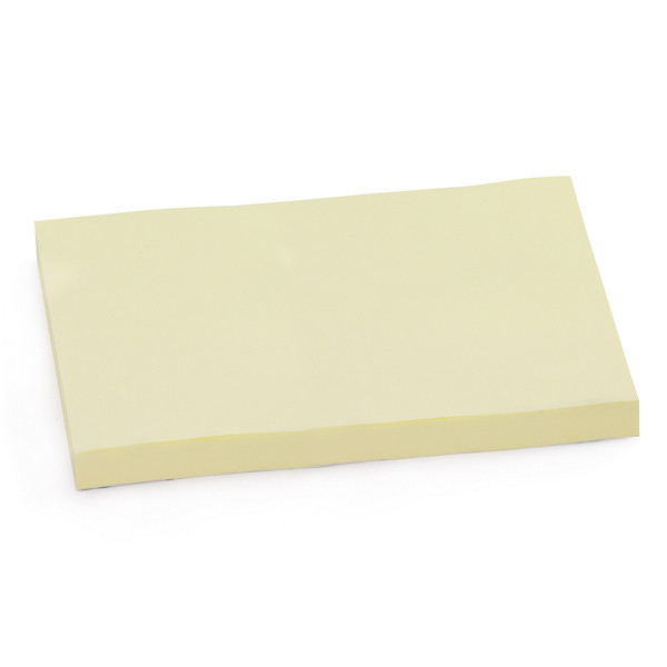 Notes repositionnables RAJA jaunes 76 x 101 mm 100 feuilles - 1