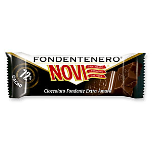NOVI Barretta Fondentenero, Cioccolato Fondente Extra Amaro, 25 grammi