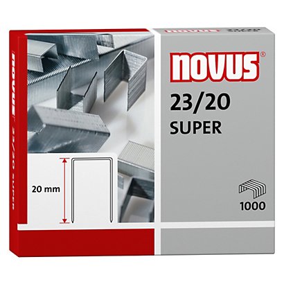NOVUS Grapas gruesos estándar 23/20 galvanizadas