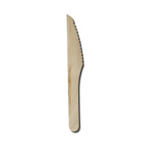 NUPIK Cuchillo de madera, 16 cm, 50 unidades