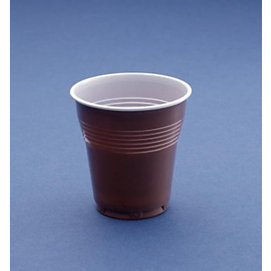 NUPIK FV-165 Vasos de plástico desechables para café marrones de 150 ml, paquete de 100 NUPIK FV-165 Vasos de plástico desechables para café marrones de 150 ml, paquete de 100