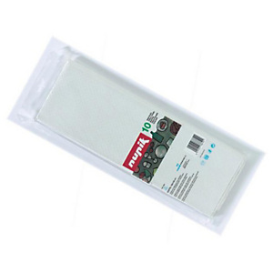 NUPIK Rollo de mantel desechable blanco 1 x 1 m, paquete de 10 NUPIK Rollo de mantel desechable blanco 1 x 1 m, paquete de 10