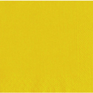 NUPIK Servilletas desechables, 2 capas, 33 cm, amarillo