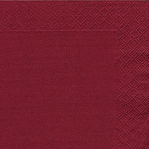 NUPIK Servilletas de papel de dos capas, desechables, 330 x 330 mm, burdeos, 50 en cada pack NUPIK Servilletas de papel de dos capas, desechables, 330 x 330 mm, burdeos, 50 en cada pack
