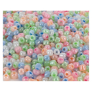 O COLOR O'COLOR Bocal de 500 perles de rocailles nacrées, diamètre 5mm, couleurs assorties O COLOR O'COLOR Bocal de 500 perles de rocailles nacrées, diamètre 5mm, couleurs assorties