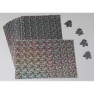 O COLOR O'COLOR Lot de 15 feuilles A4 holographiques adhésives. Motif étoiles argent, refletsde l'arc en ciel O COLOR O'COLOR Lot de 15 feuilles A4 holographiques adhésives. Motif étoiles argent, refletsde l'arc en ciel