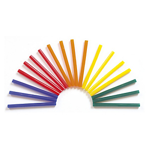 O COLOR O'COLOR Sachet de 25 bâtons de colle couleurs assorties pour pistolet, diamètre 7 mm, longueur 10 cm O COLOR O'COLOR Sachet de 25 bâtons de colle couleurs assorties pour pistolet, diamètre 7 mm, longueur 10 cm