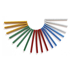 O COLOR O'COLOR Sachet de 25 bâtons de colle pailletée assortie pour pistolet, diamètre 7 mm, longueur 10 cm O COLOR O'COLOR Sachet de 25 bâtons de colle pailletée assortie pour pistolet, diamètre 7 mm, longueur 10 cm