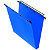 L'oblique AZ Dossier suspendu  PP Ultimate pour Tiroirs - en Polypropylène - Boutons-pression - Fond U 15 mm - Bleu opaque - Lot de 10 - 1