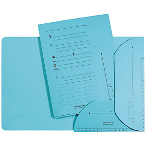 L'OBLIQUE Chemise sous-dossier 2 rabats en carte - Capacité 200 feuilles A4- Bleu pastel (Lot de 25) L'OBLIQUE Chemise sous-dossier 2 rabats en carte - Capacité 200 feuilles A4- Bleu pastel (Lot de 25)