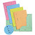 L'OBLIQUE Chemise sous-dossier  2 rabats en carte - Capacité 200 feuilles A4- Vert pastel (lot de 25) - 1