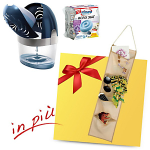 Offerta Sistema Assorbiumidità Aero 360° + 1 Ricarica Lavanda 450 g + 1 Organizer COMPRESO NEL PREZZO Offerta Sistema Assorbiumidità Aero 360° + 1 Ricarica Lavanda 450 g + 1 Organizer COMPRESO NEL PREZZO