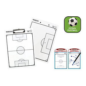 Office box Coach Board Fútbol Tabla con pinza con pizarra blanca de doble cara, soporte táctico con pinza y con silbato