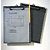 office box Tabla reglada con pinza portapapeles, A4, cuadriculada, soporte para bolígrafo, plástico, negro - 2