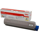 Oki, Materiale di consumo, Cartuccia toner giallo c810/830 8k, 44059105 Oki, Materiale di consumo, Cartuccia toner giallo c810/830 8k, 44059105
