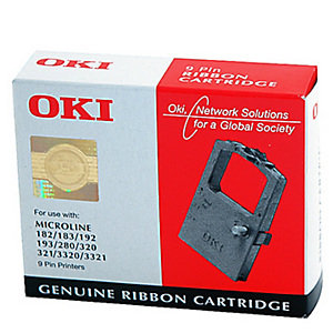 OKI Ruban d'impression, 09002303, noir OKI Ruban d'impression, 09002303, noir