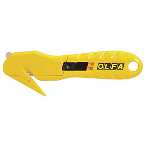 OLFA Cutter de sécurité ambidextre SK10 spécial feuillard - Lame 17,5 mm