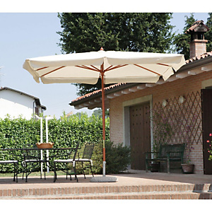 Ombrellone rettangolare "Standard", Palo centrale, 3 x 3 m, Ecrù Ombrellone rettangolare "Standard", Palo centrale, 3 x 3 m, Ecrù