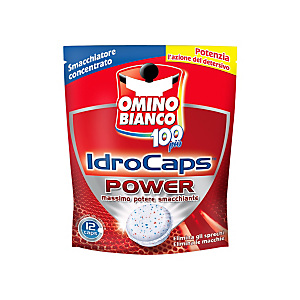 OMINO BIANCO 100più Idrocaps Power Smacchiatore in pastiglie OMINO BIANCO 100più Idrocaps Power Smacchiatore in pastiglie