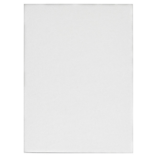 Omslag voor bindmachines Fellowes karton met lederreliëf wit