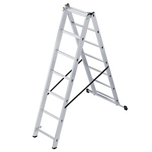 Omvormbare ladder 2-delige HAILO 2 x 7 treden