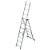 Omvormbare ladder 3-delig HAILO 3 x 7 treden - 1