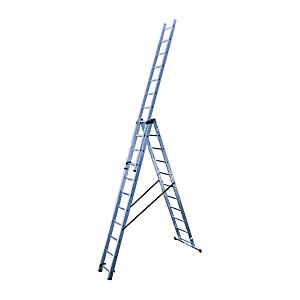 Omvormbare ladder 3-delige HAILO 3 x 10 treden