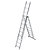 Omvormbare ladder 3-delige HAILO 3 x 9 treden - 1