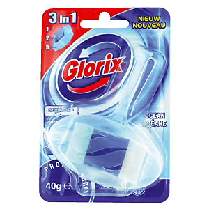 Ontkalkend WC-blokje Glorix 3 in 1 Ontkalkend WC-blokje Glorix 3 in 1