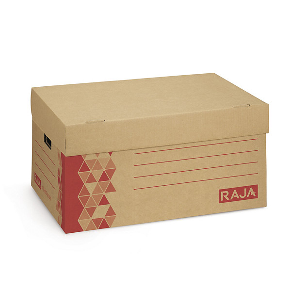 Opbergdoos rood en bruin RAJA 52,6 x 35 x 25,6 cm - 1